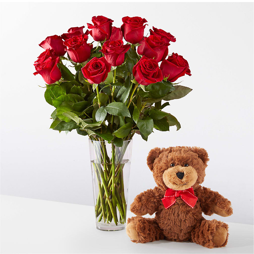 Romantic Long Stem Red Rose Bouquet Bundles – MARIE'S FLOWER & GIFT SHOPPE INC, Moultrie GA
