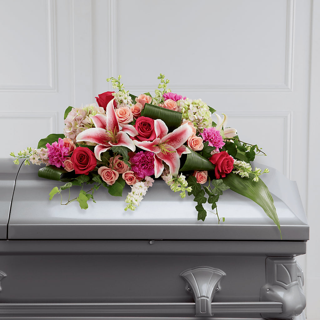 Splendid Grace Casket Spray – MARIE'S FLOWER & GIFT SHOPPE INC, Moultrie GA