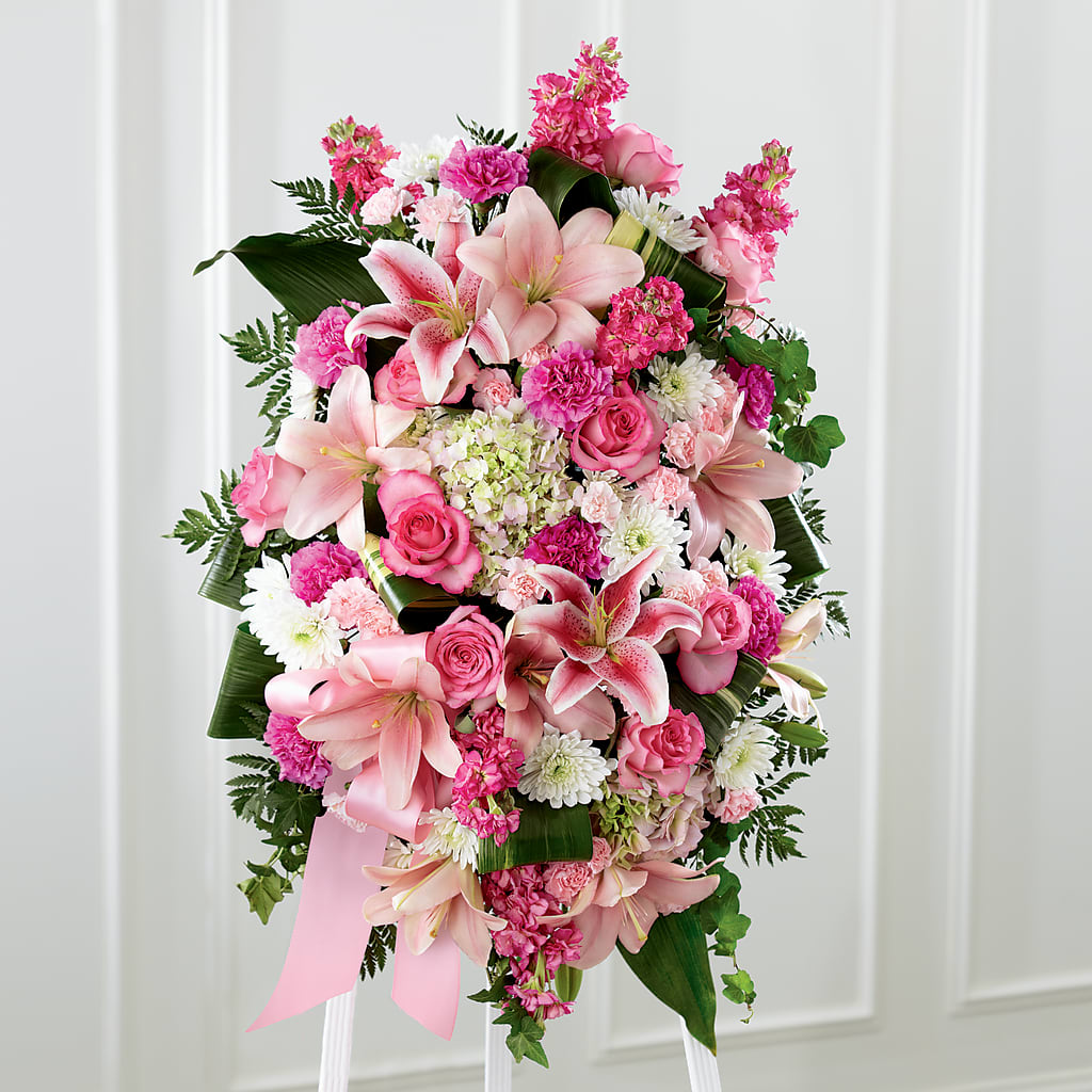Comforting Standing Spray – MARIE'S FLOWER & GIFT SHOPPE INC, Moultrie GA