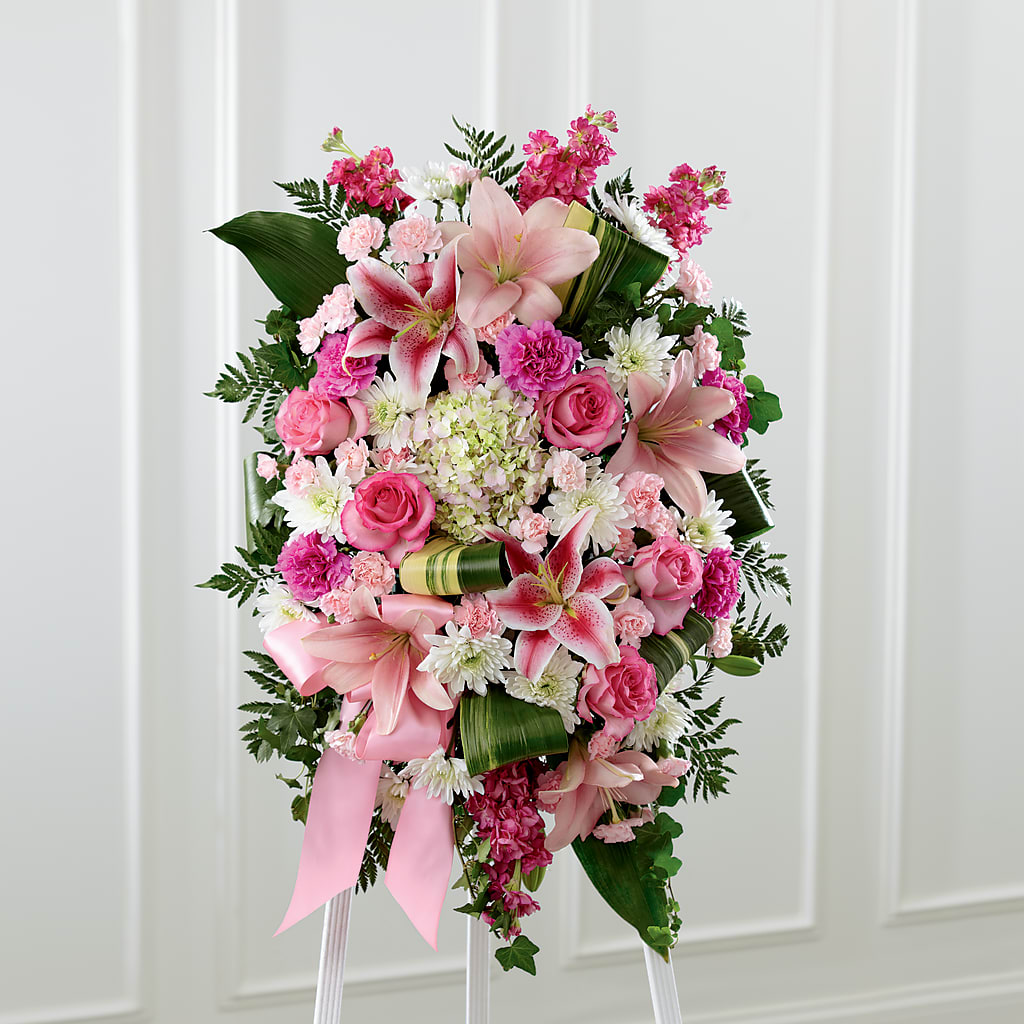 Comforting Standing Spray – MARIE'S FLOWER & GIFT SHOPPE INC, Moultrie GA