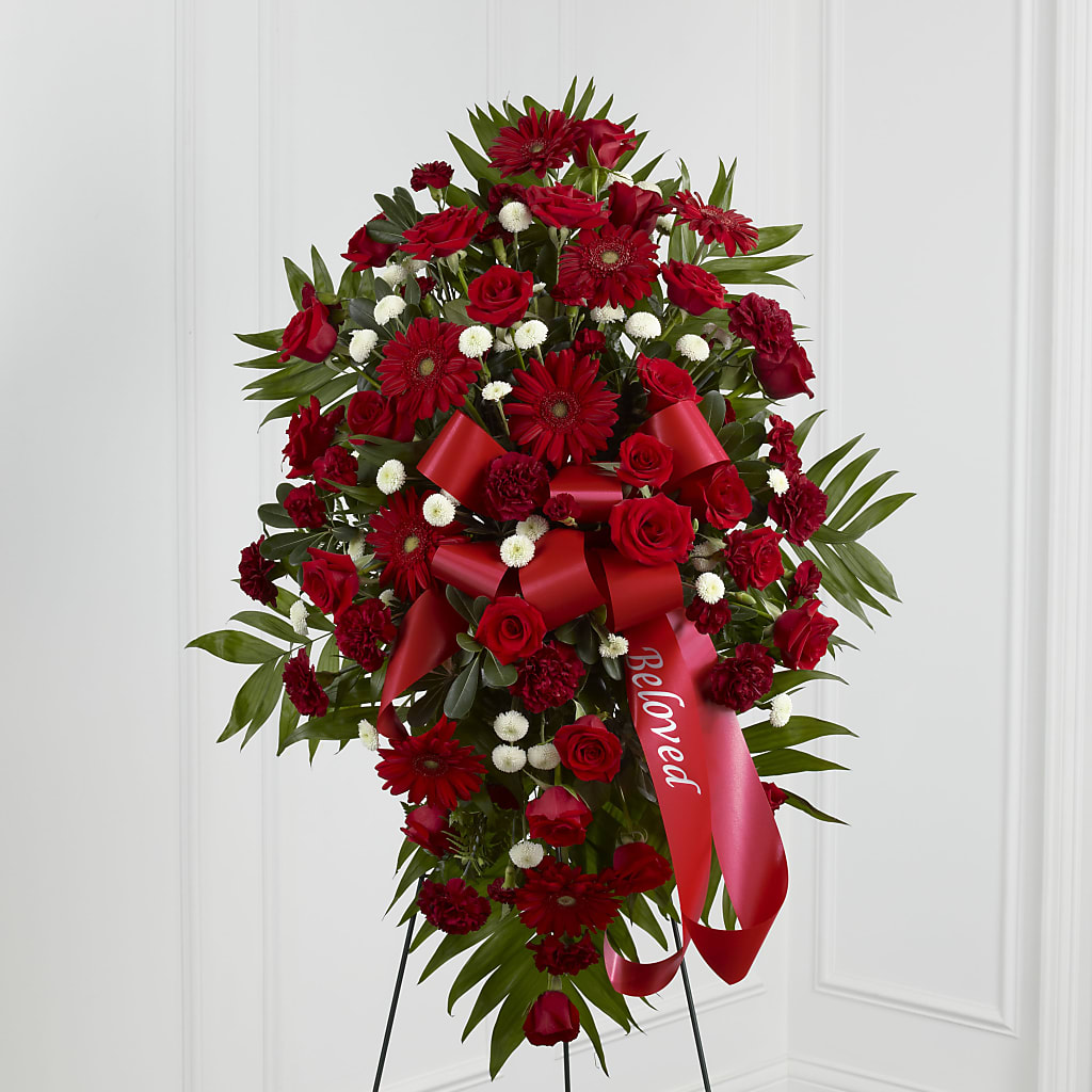 Treasured Memories Standing Spray – MARIE'S FLOWER & GIFT SHOPPE INC, Moultrie GA