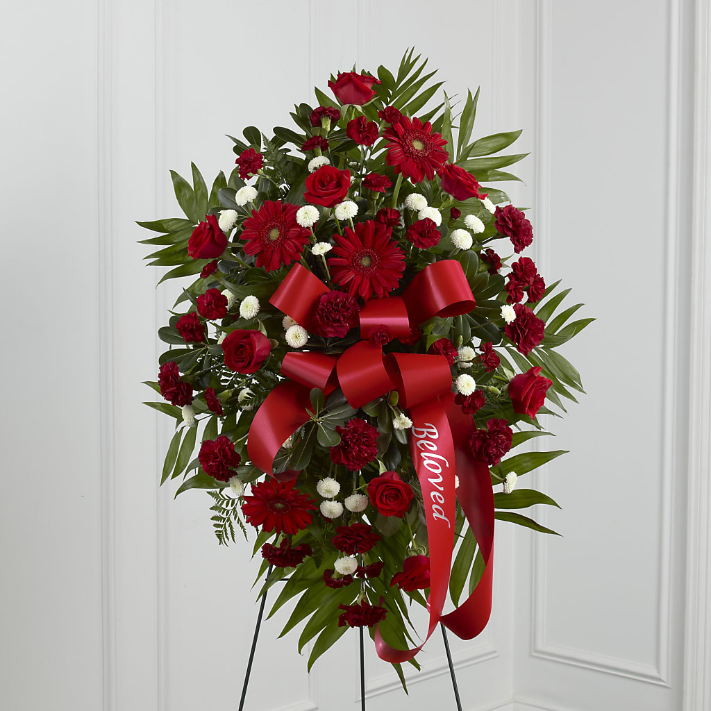 Treasured Memories Standing Spray – MARIE'S FLOWER & GIFT SHOPPE INC, Moultrie GA