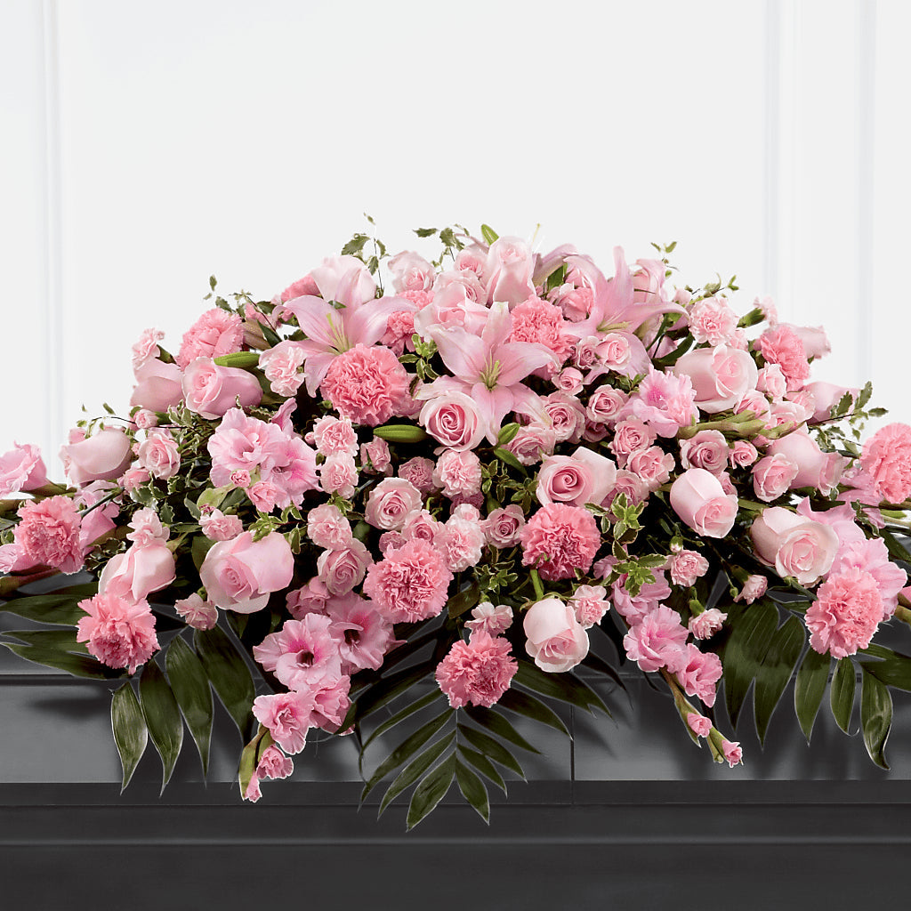 Garden of Comfort Casket Spray (Standard) – MARIE'S FLOWER & GIFT SHOPPE INC, Moultrie GA
