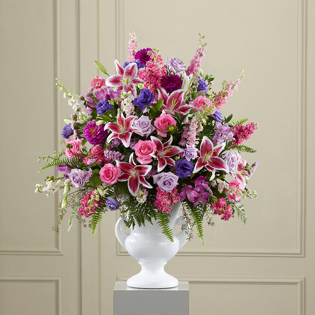 Peaceful Tribute Arrangement – MARIE'S FLOWER & GIFT SHOPPE INC, Moultrie GA