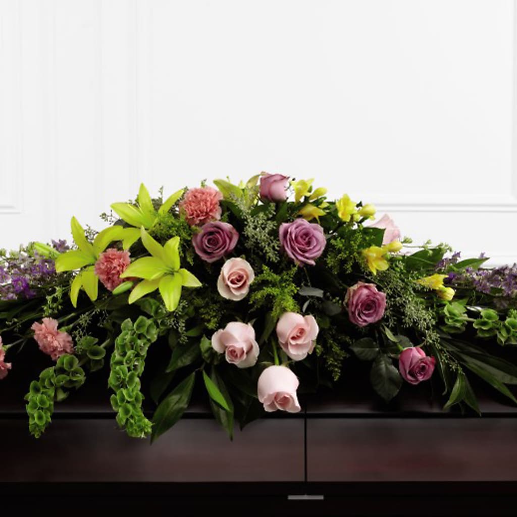 Forever Beloved Casket Spray – MARIE'S FLOWER & GIFT SHOPPE INC, Moultrie GA