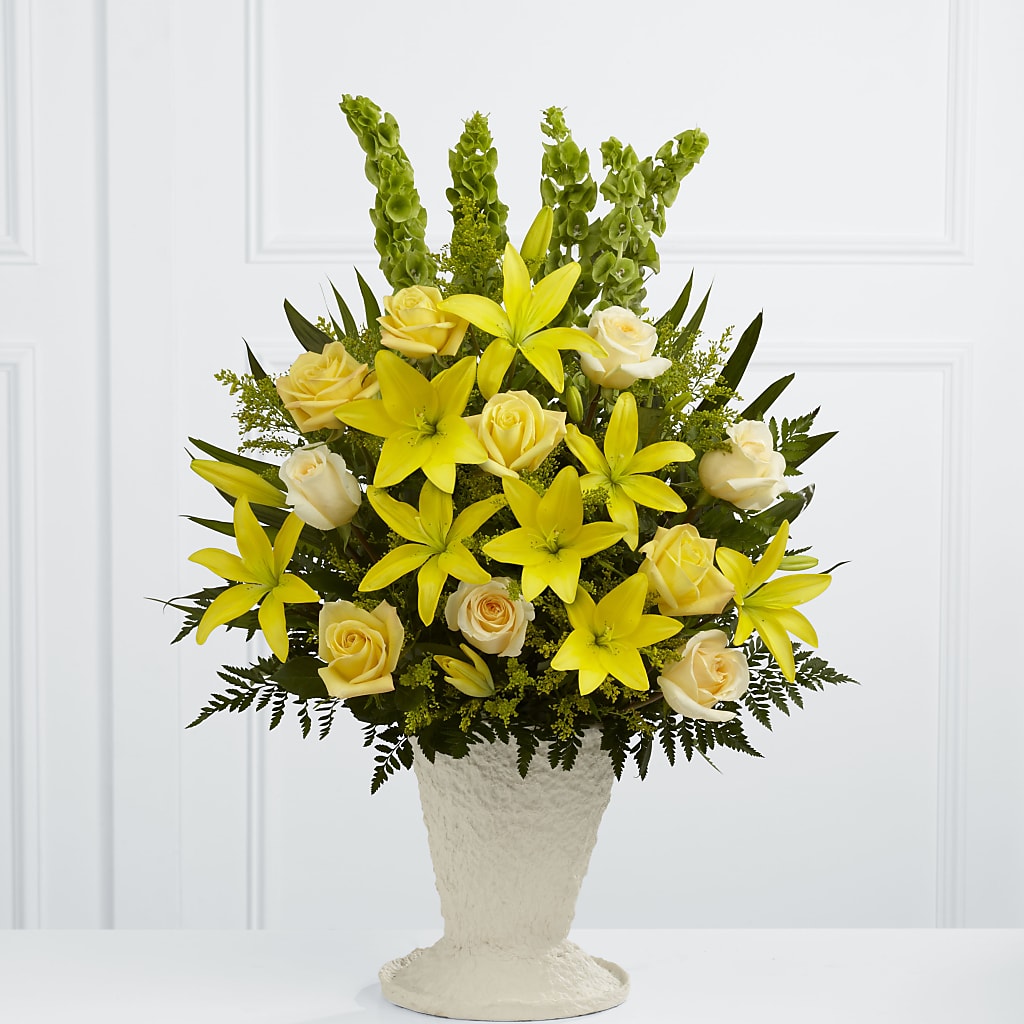 Golden Memories Arrangement – MARIE'S FLOWER & GIFT SHOPPE INC, Moultrie GA