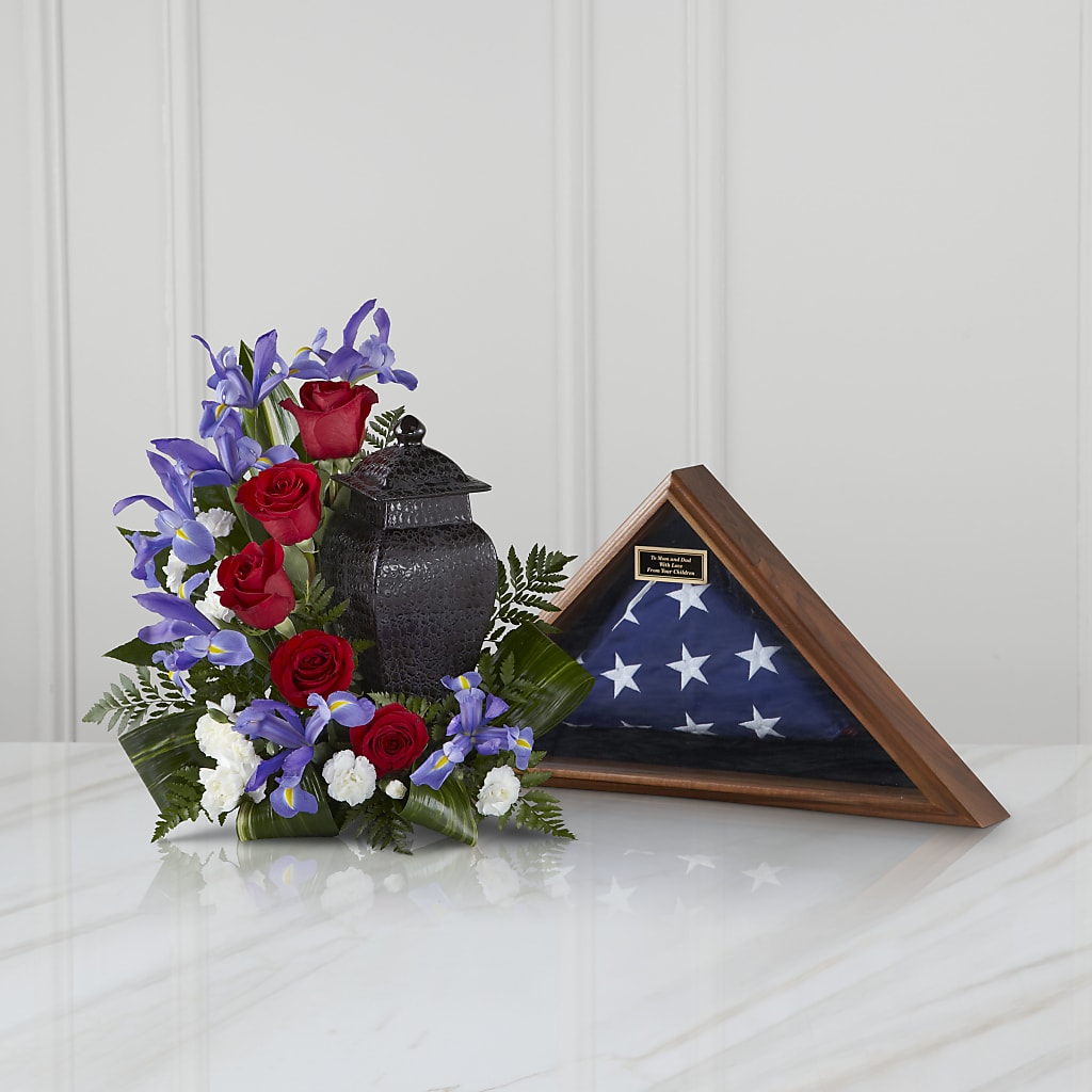 Patriotic Tribute Arrangement – MARIE'S FLOWER & GIFT SHOPPE INC, Moultrie GA