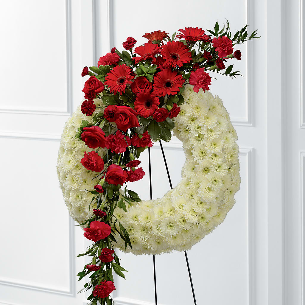 Graceful Tribute Wreath – MARIE'S FLOWER & GIFT SHOPPE INC, Moultrie GA