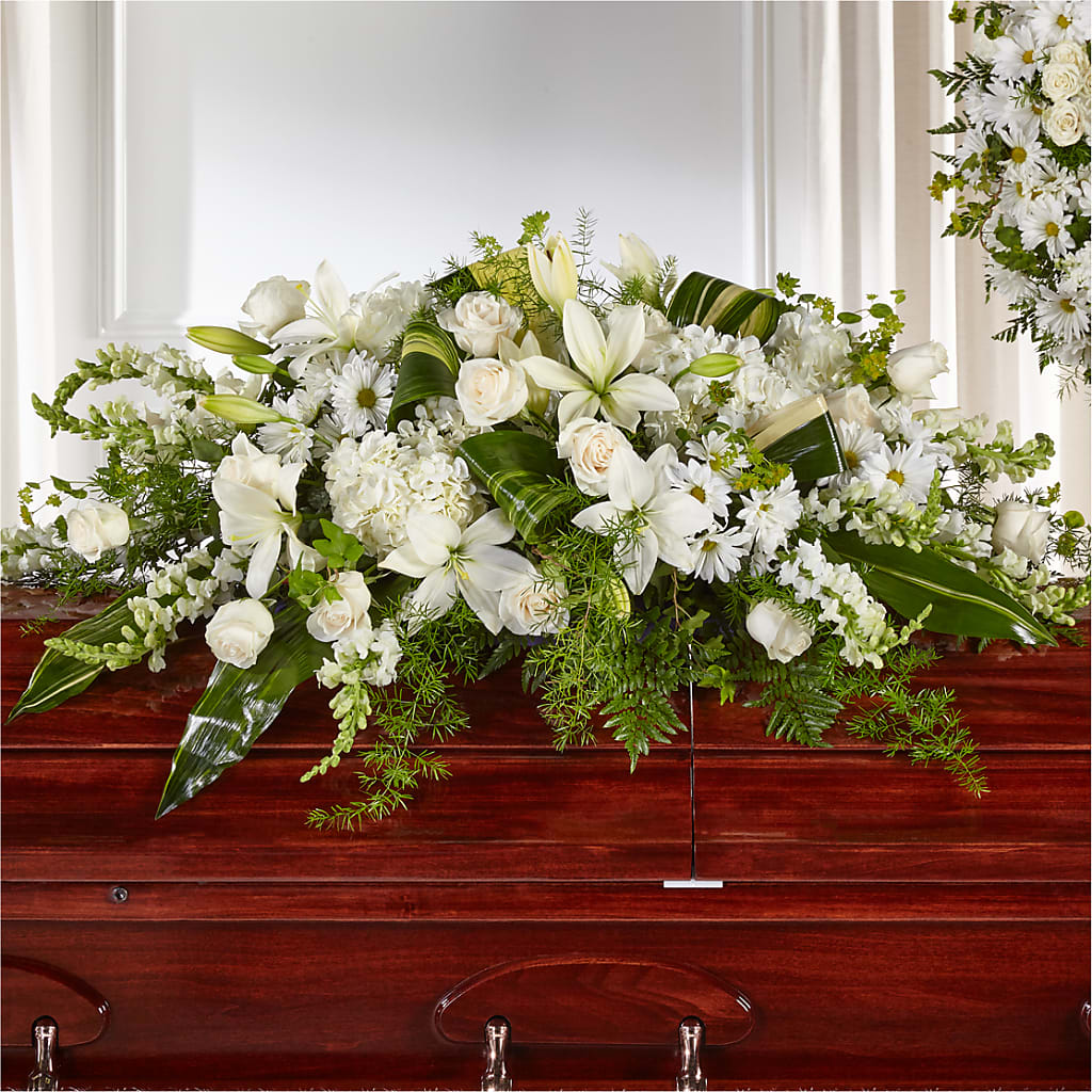 Abundance Casket Spray – MARIE'S FLOWER & GIFT SHOPPE INC, Moultrie GA