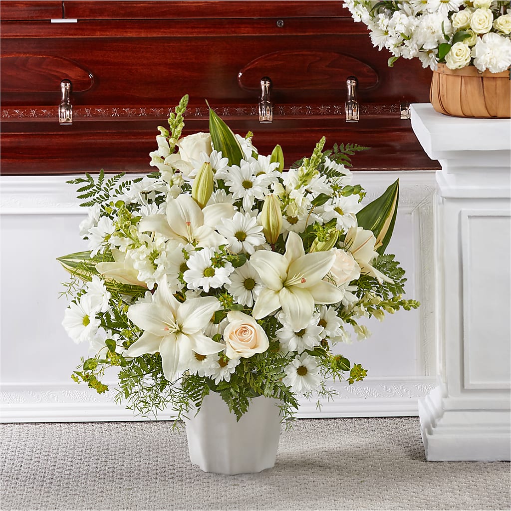 Thoughts of Tranquility Floor Basket – MARIE'S FLOWER & GIFT SHOPPE INC, Moultrie GA
