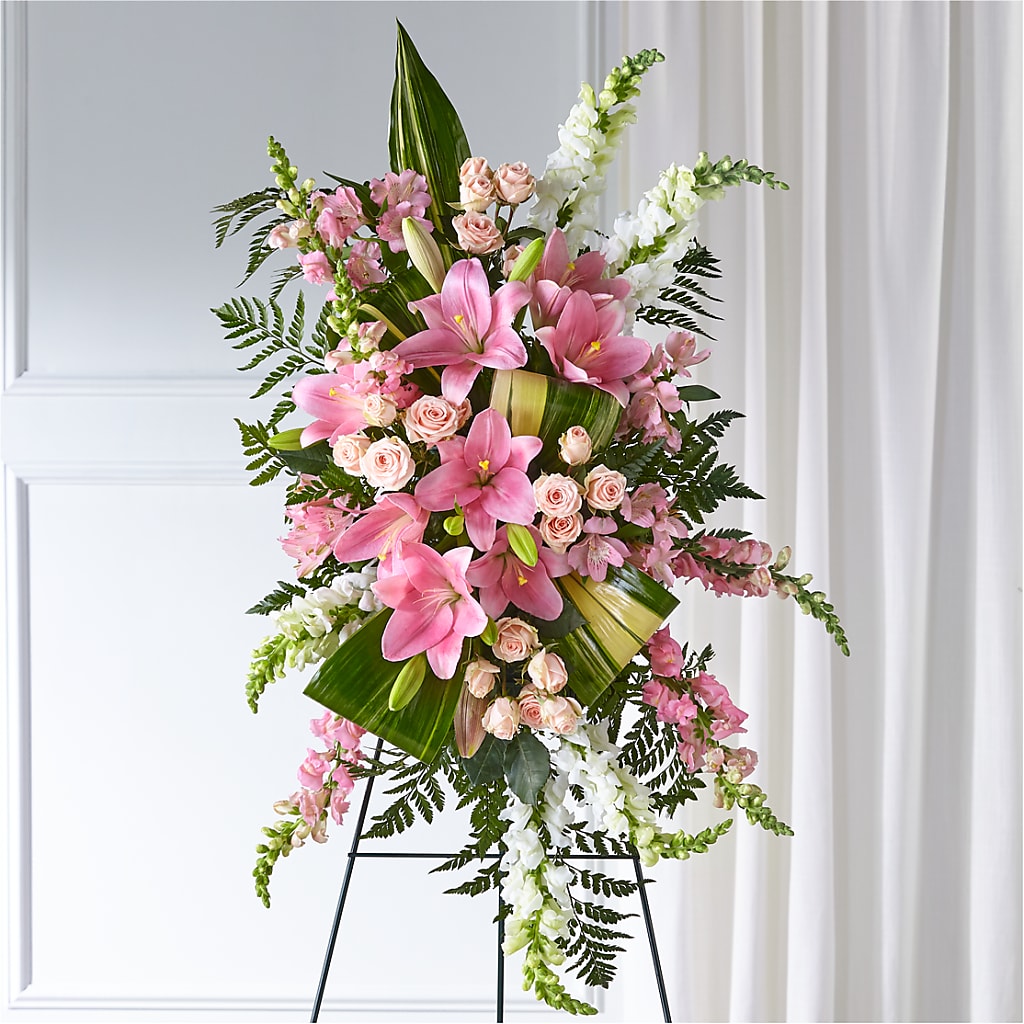 Elegant Embrace Standing Spray – MARIE'S FLOWER & GIFT SHOPPE INC, Moultrie GA