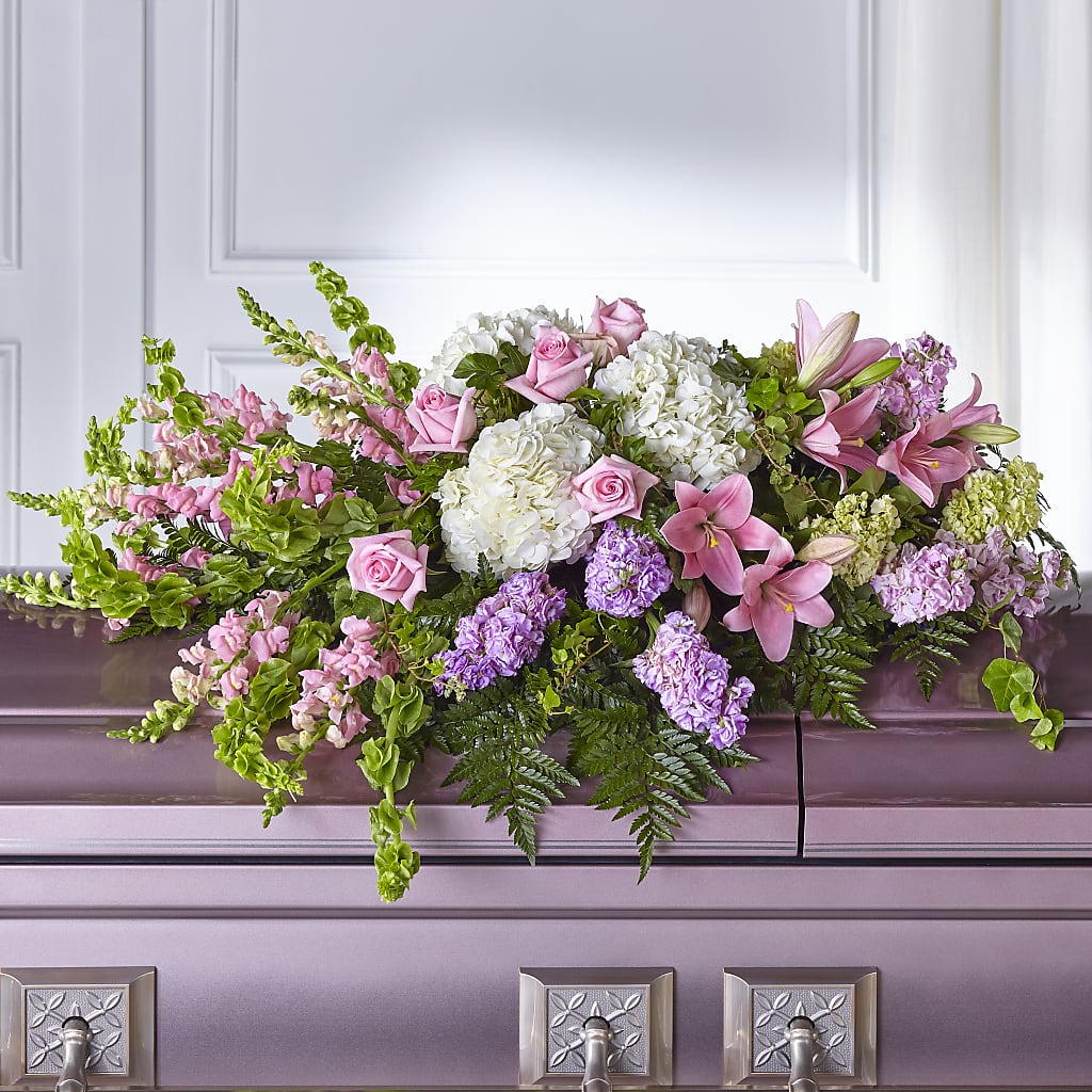 Life's Gratitude Casket Spray – MARIE'S FLOWER & GIFT SHOPPE INC, Moultrie GA