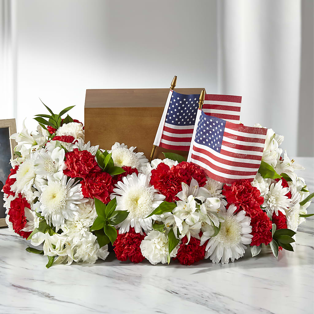 Spirit of Patriotism Cremation Adornment – MARIE'S FLOWER & GIFT SHOPPE INC, Moultrie GA