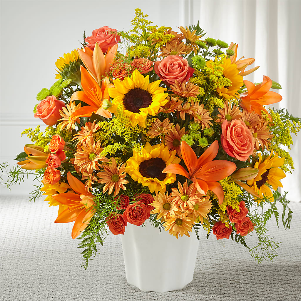 Harvest Thoughts Floor Basket – MARIE'S FLOWER & GIFT SHOPPE INC, Moultrie GA