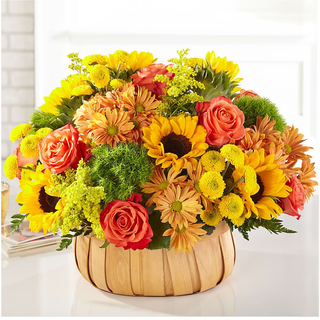 Harvest Sunflower Basket – MARIE'S FLOWER & GIFT SHOPPE INC, Moultrie GA