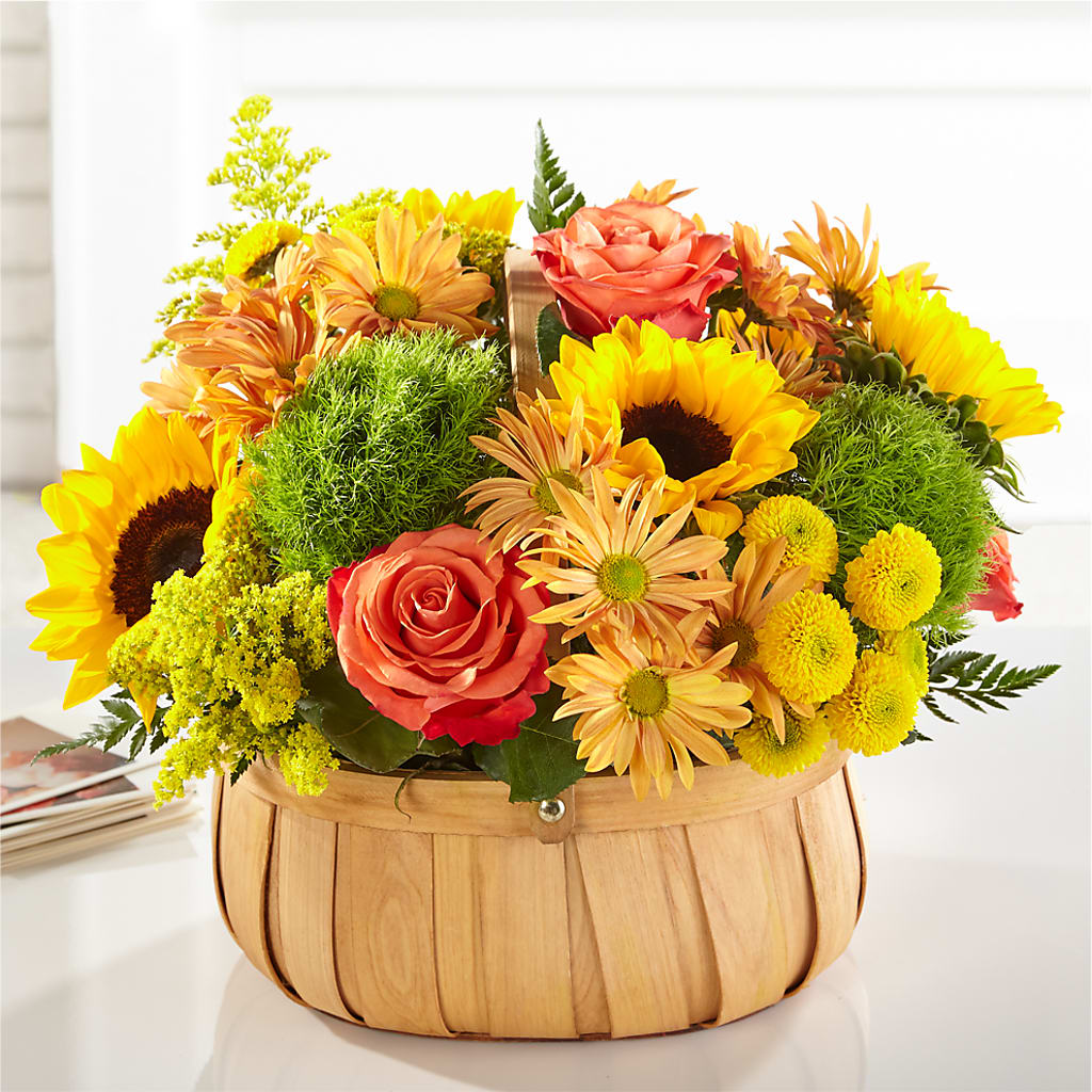 Harvest Sunflower Basket – MARIE'S FLOWER & GIFT SHOPPE INC, Moultrie GA
