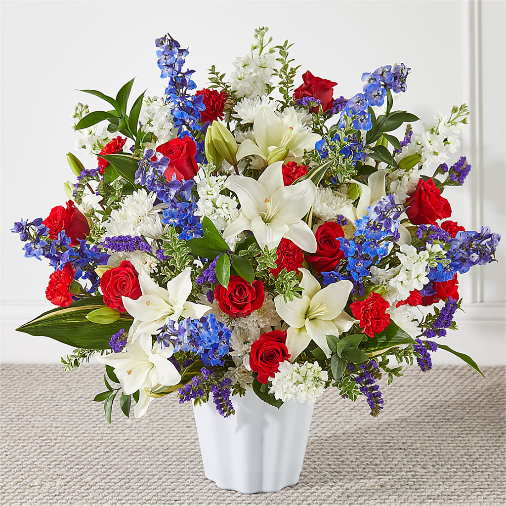 Consoled Floor Basket – MARIE'S FLOWER & GIFT SHOPPE INC, Moultrie GA