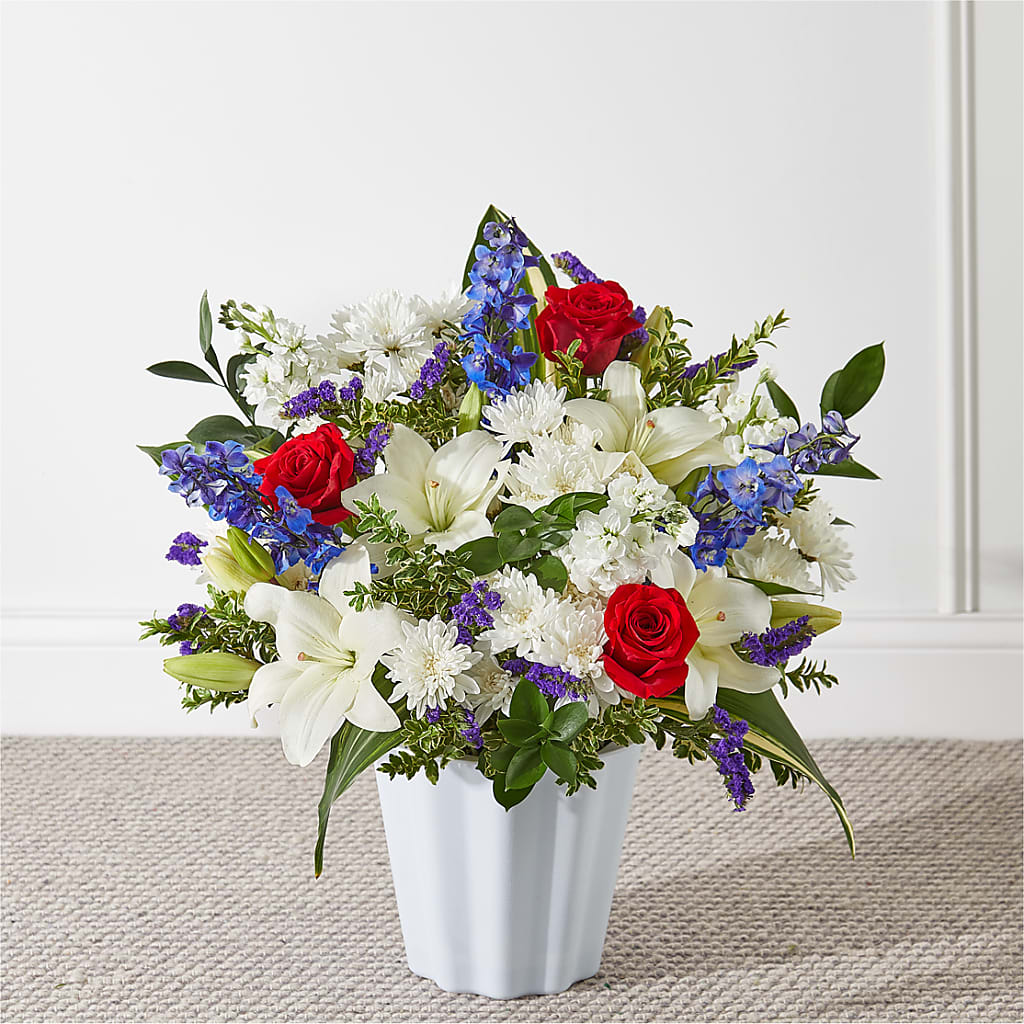 Consoled Floor Basket – MARIE'S FLOWER & GIFT SHOPPE INC, Moultrie GA
