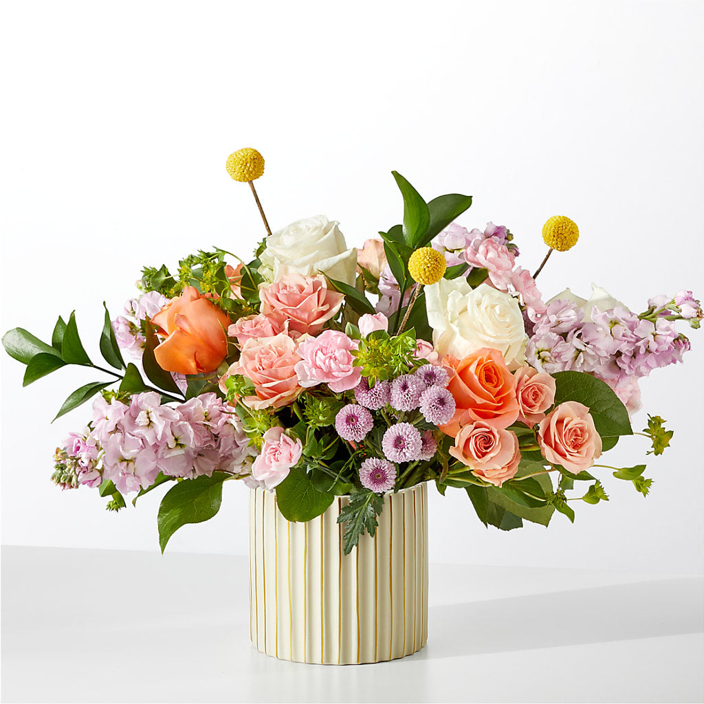 French Market Bouquet with Ivory Vase – MARIE'S FLOWER & GIFT SHOPPE INC, Moultrie GA