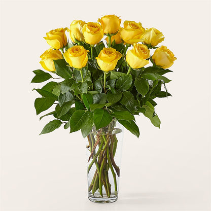 Long Stem Yellow Rose Bouquet – MARIE'S FLOWER & GIFT SHOPPE INC, Moultrie GA