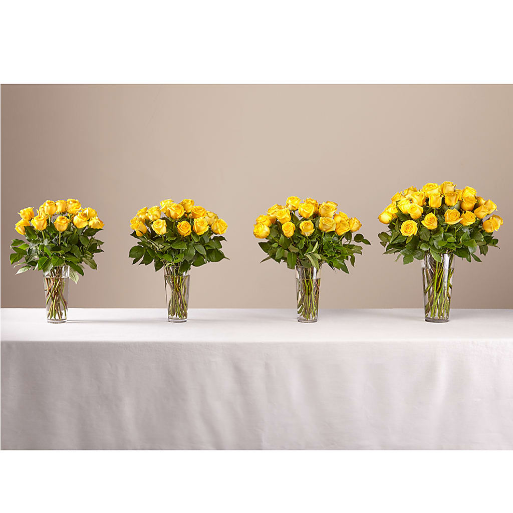 Long Stem Yellow Rose Bouquet – MARIE'S FLOWER & GIFT SHOPPE INC, Moultrie GA