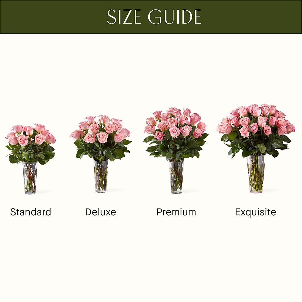 Long Stem Pink Rose Bouquet – MARIE'S FLOWER & GIFT SHOPPE INC, Moultrie GA