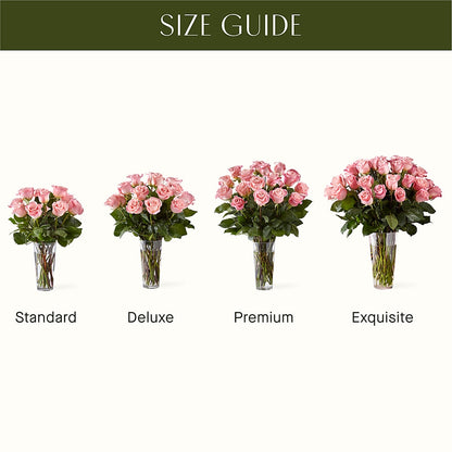 Long Stem Pink Rose Bouquet – MARIE'S FLOWER & GIFT SHOPPE INC, Moultrie GA