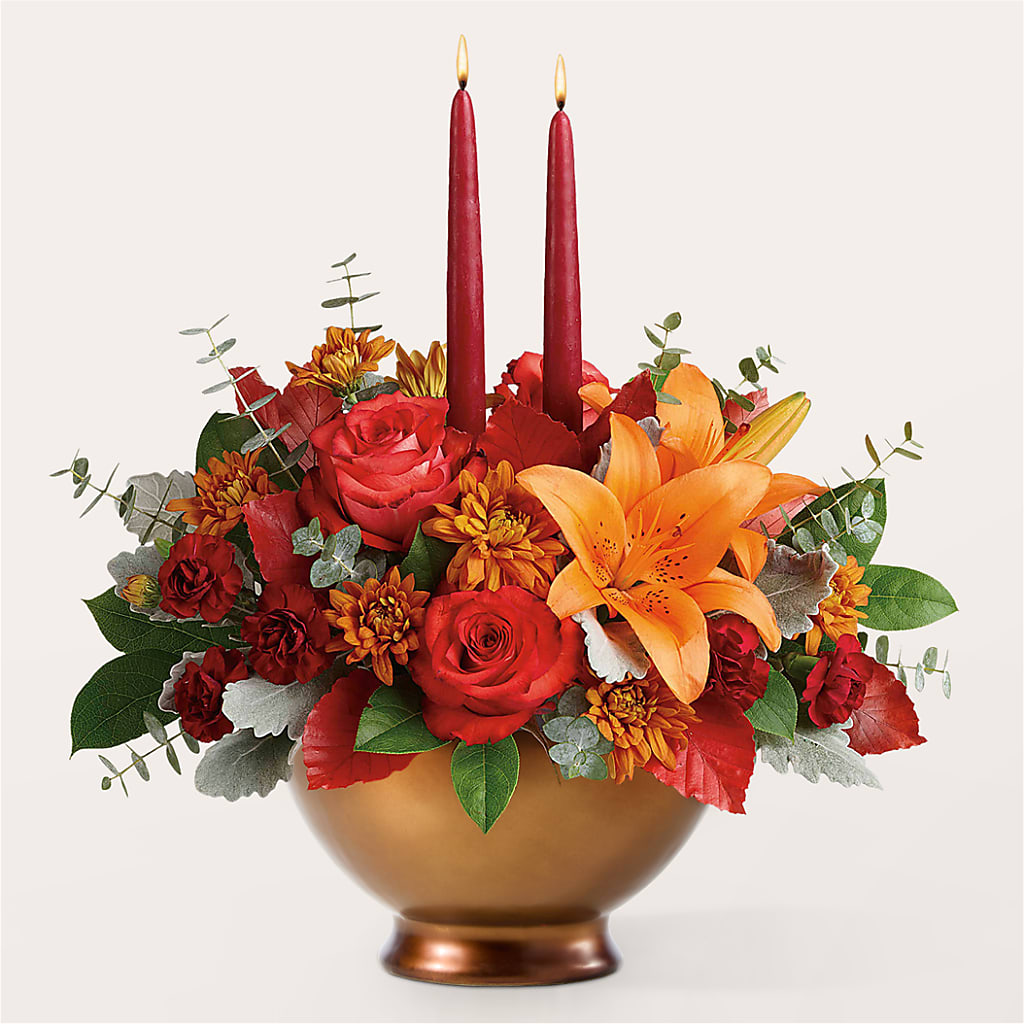 Fruits of Fall Centerpiece – MARIE'S FLOWER & GIFT SHOPPE INC, Moultrie GA