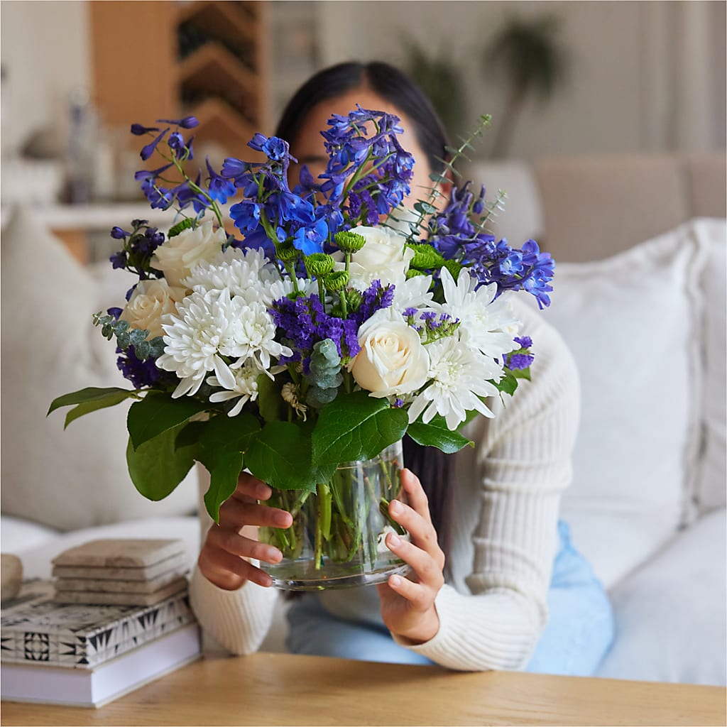 Cerulean Waves Bouquet – MARIE'S FLOWER & GIFT SHOPPE INC, Moultrie GA