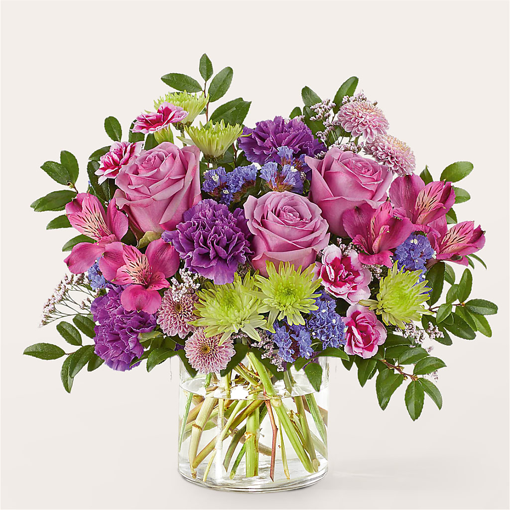 Glass Half Full Bouquet – MARIE'S FLOWER & GIFT SHOPPE INC, Moultrie GA