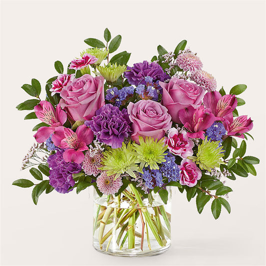 Glass Half Full Bouquet – MARIE'S FLOWER & GIFT SHOPPE INC, Moultrie GA