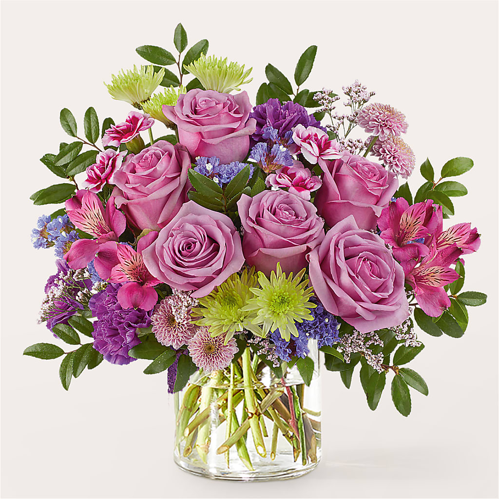 Glass Half Full Bouquet – MARIE'S FLOWER & GIFT SHOPPE INC, Moultrie GA