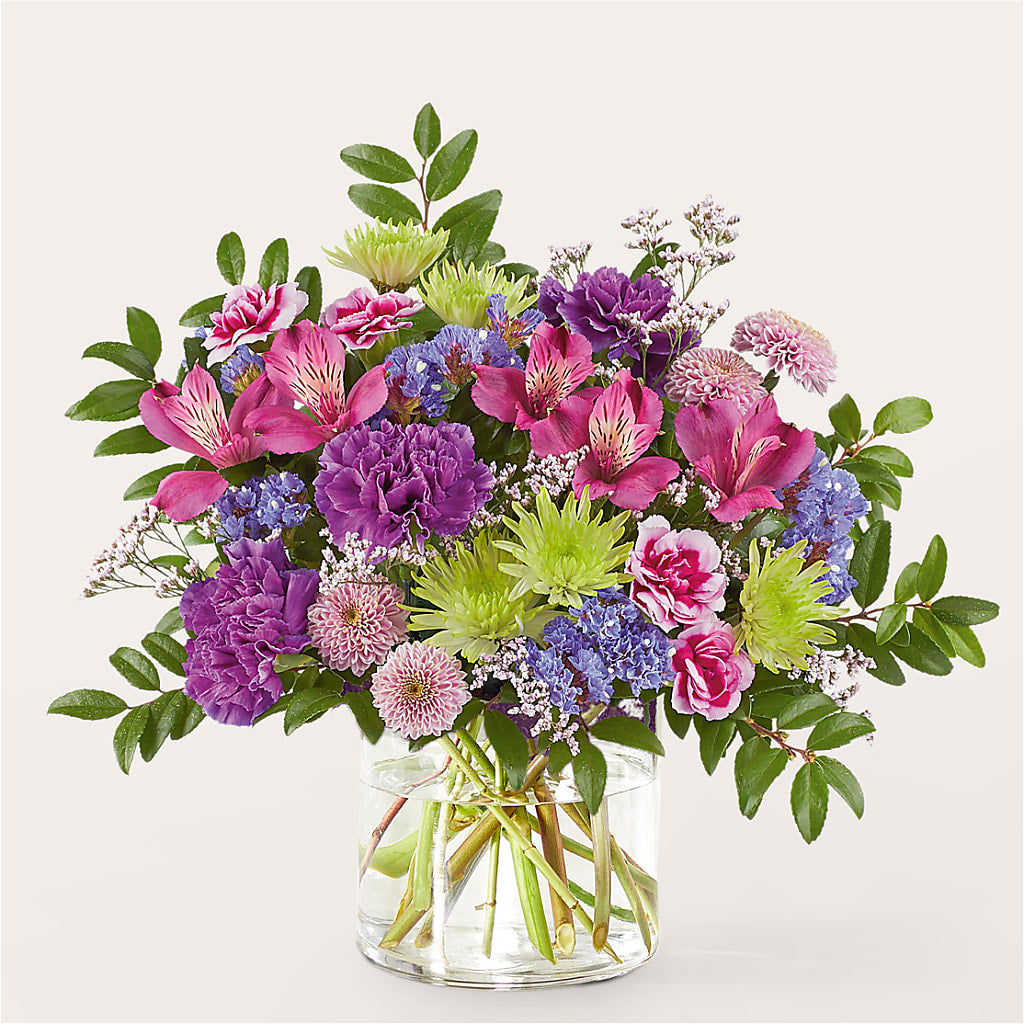 Glass Half Full Bouquet – MARIE'S FLOWER & GIFT SHOPPE INC, Moultrie GA
