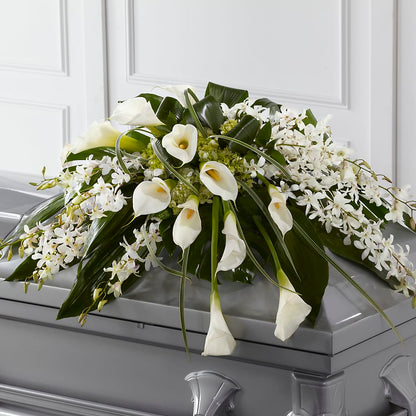 Angel Wings Casket Spray – MARIE'S FLOWER & GIFT SHOPPE INC, Moultrie GA