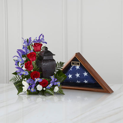 Patriotic Tribute Arrangement – MARIE'S FLOWER & GIFT SHOPPE INC, Moultrie GA