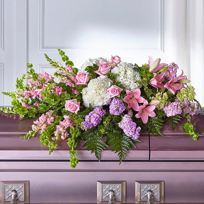 Life's Gratitude Casket Spray – MARIE'S FLOWER & GIFT SHOPPE INC, Moultrie GA