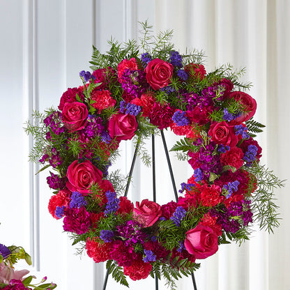 Calming Colors Wreath – MARIE'S FLOWER & GIFT SHOPPE INC, Moultrie GA