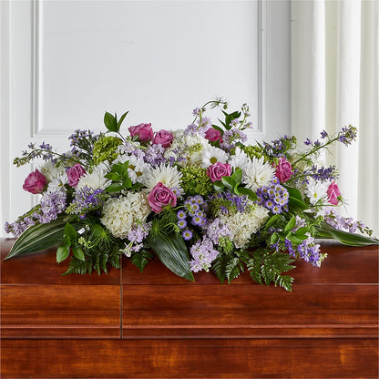 Meadows of Serenity Casket Spray – MARIE'S FLOWER & GIFT SHOPPE INC, Moultrie GA