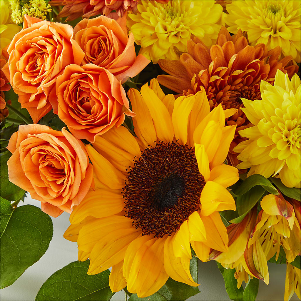 Autumn Harmony Centerpiece – MARIE'S FLOWER & GIFT SHOPPE INC, Moultrie GA