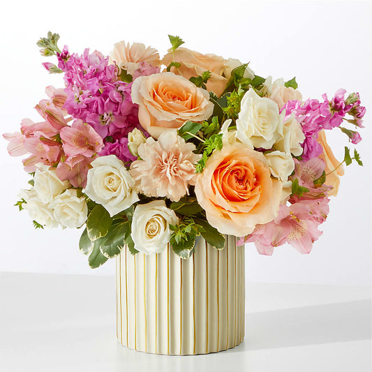 Paradise Bouquet with Ivory Vase – MARIE'S FLOWER & GIFT SHOPPE INC, Moultrie GA