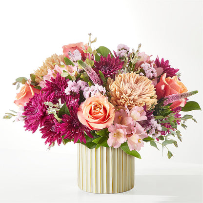 Berry Cobbler Bouquet with Ivory Vase – MARIE'S FLOWER & GIFT SHOPPE INC, Moultrie GA
