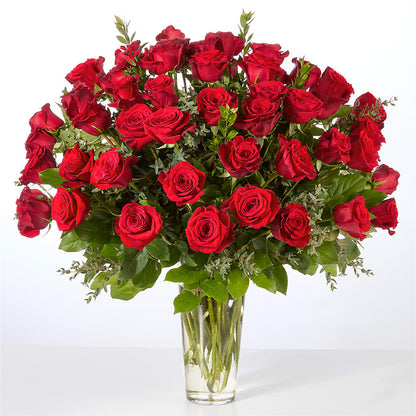 Forever Yours Fifty Stem Red Rose Bouquet – MARIE'S FLOWER & GIFT SHOPPE INC, Moultrie GA
