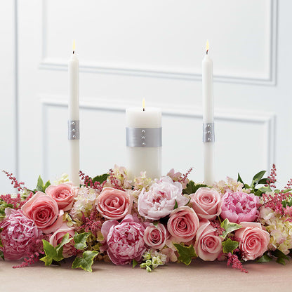 Worldwide Romance Unity Candle Arrangement – MARIE'S FLOWER & GIFT SHOPPE INC, Moultrie GA