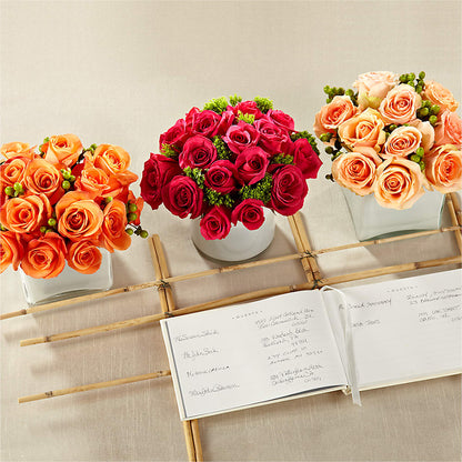 Dawn Rose Centerpiece – MARIE'S FLOWER & GIFT SHOPPE INC, Moultrie GA