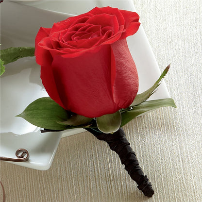 Red Rose Boutonniere – MARIE'S FLOWER & GIFT SHOPPE INC, Moultrie GA